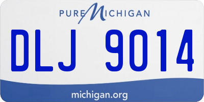 MI license plate DLJ9014
