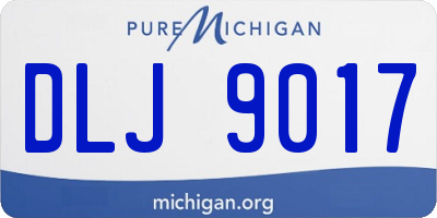 MI license plate DLJ9017