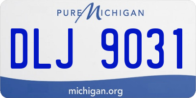 MI license plate DLJ9031