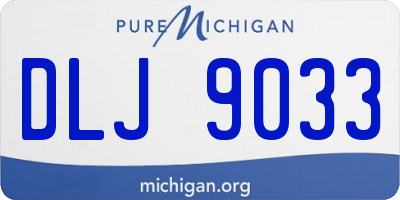 MI license plate DLJ9033