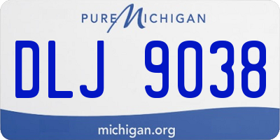 MI license plate DLJ9038