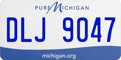 MI license plate DLJ9047