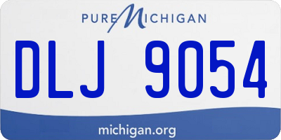 MI license plate DLJ9054