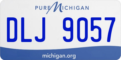 MI license plate DLJ9057