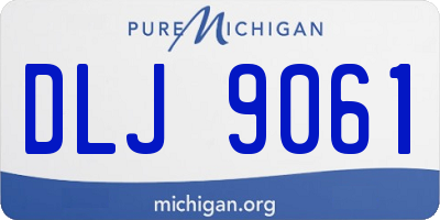 MI license plate DLJ9061