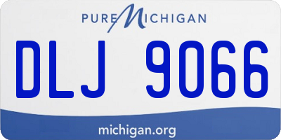 MI license plate DLJ9066