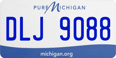 MI license plate DLJ9088