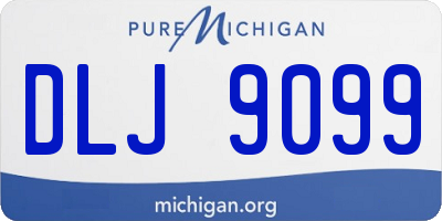 MI license plate DLJ9099