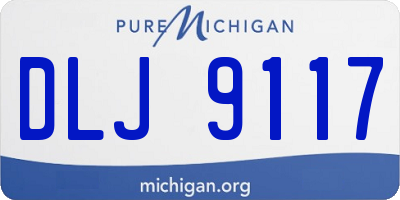 MI license plate DLJ9117