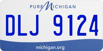 MI license plate DLJ9124