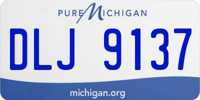 MI license plate DLJ9137