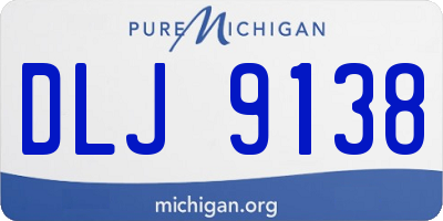 MI license plate DLJ9138