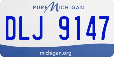 MI license plate DLJ9147