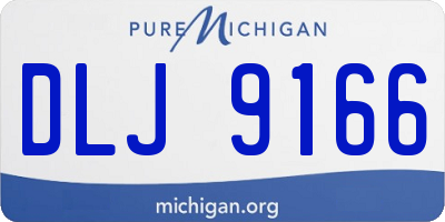 MI license plate DLJ9166