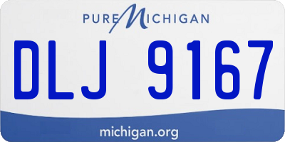 MI license plate DLJ9167
