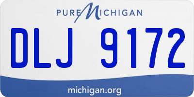 MI license plate DLJ9172