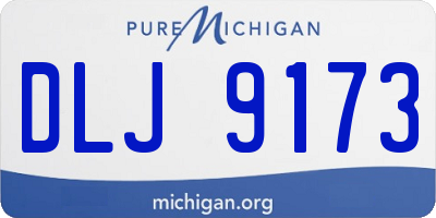 MI license plate DLJ9173