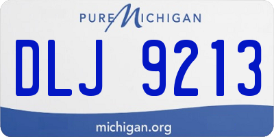 MI license plate DLJ9213