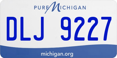 MI license plate DLJ9227
