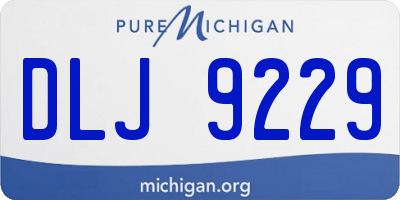 MI license plate DLJ9229