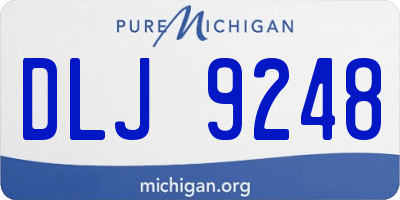 MI license plate DLJ9248