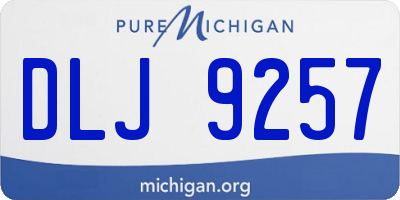 MI license plate DLJ9257