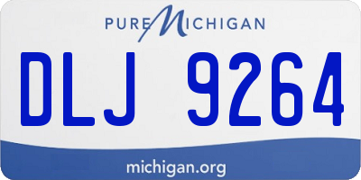 MI license plate DLJ9264