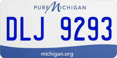 MI license plate DLJ9293