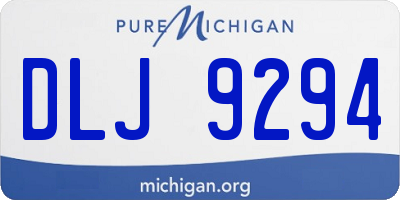 MI license plate DLJ9294
