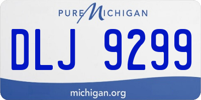 MI license plate DLJ9299