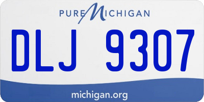 MI license plate DLJ9307