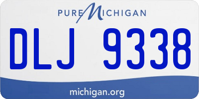 MI license plate DLJ9338