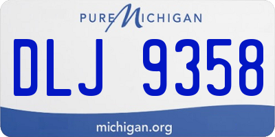 MI license plate DLJ9358