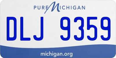 MI license plate DLJ9359