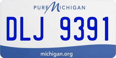 MI license plate DLJ9391