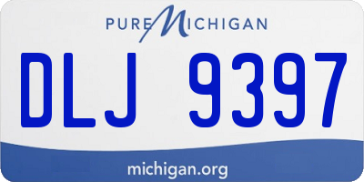 MI license plate DLJ9397