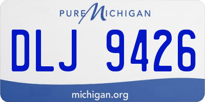 MI license plate DLJ9426