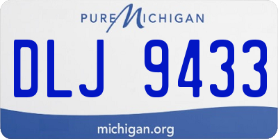 MI license plate DLJ9433