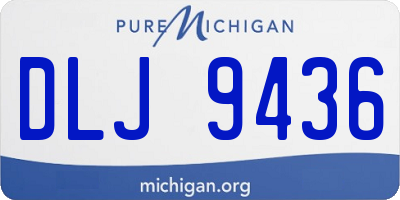 MI license plate DLJ9436