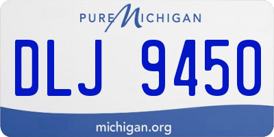 MI license plate DLJ9450