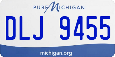 MI license plate DLJ9455