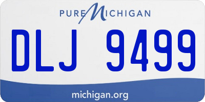 MI license plate DLJ9499