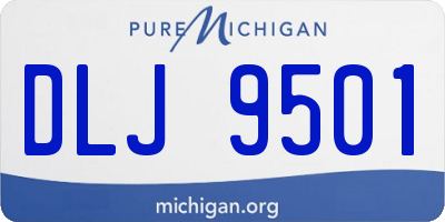 MI license plate DLJ9501