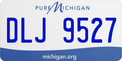 MI license plate DLJ9527