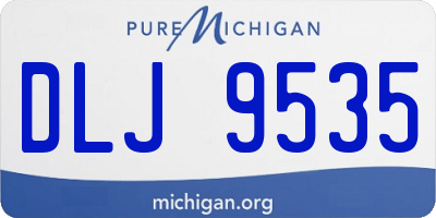 MI license plate DLJ9535