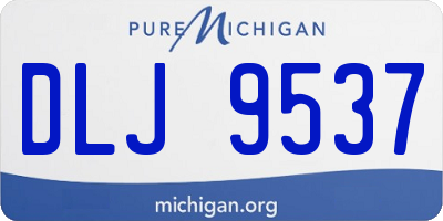 MI license plate DLJ9537