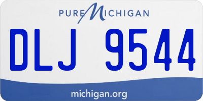 MI license plate DLJ9544