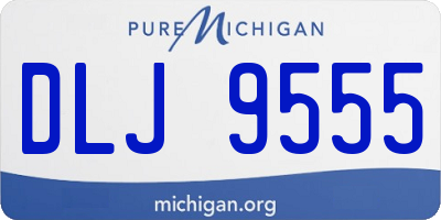 MI license plate DLJ9555