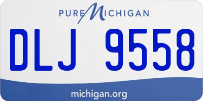 MI license plate DLJ9558