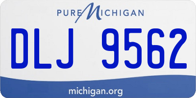 MI license plate DLJ9562